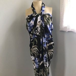 Lands End tropical print pareo. Size S/M